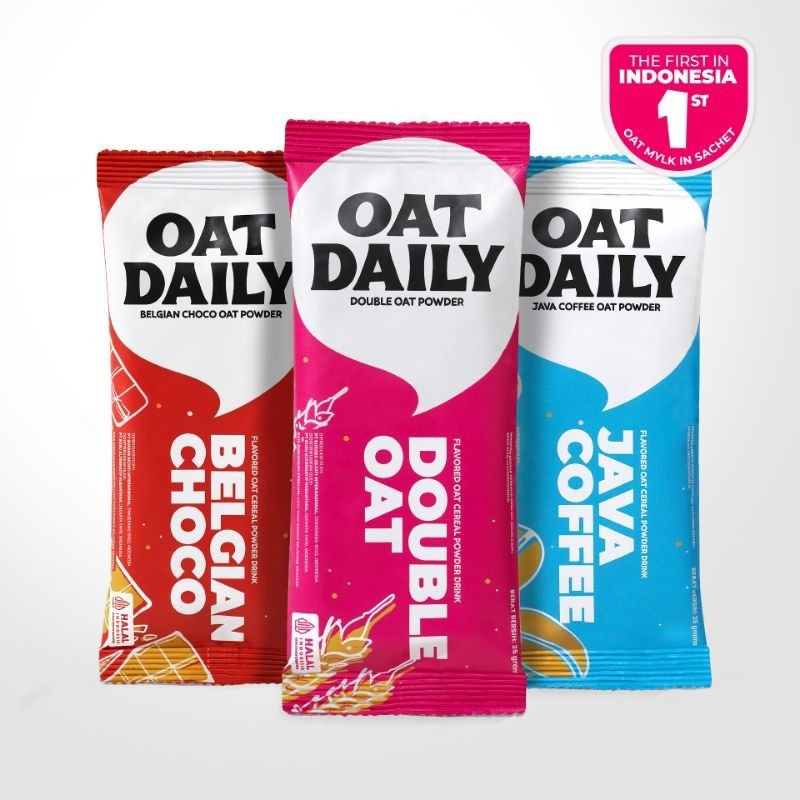 

OAT DAILY FLAVORED OAT POWDER DRINK BELG. CHOCO/JAVA COFFEE/DOUBLE OAT 25GR (16PCS/BOX)