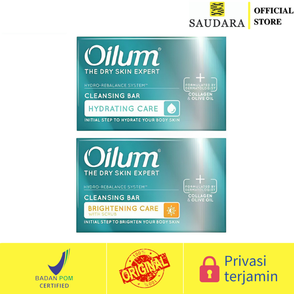 OILUM Cleansing Bar Hydrating Care, OILUM Brigthening Care 85 gr