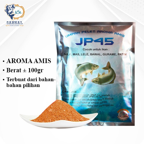 Umpan Pancing Ikan mas Nila mujair Pelet JP45 Aroma Amis / Pelet Pancing Kolam Campuran