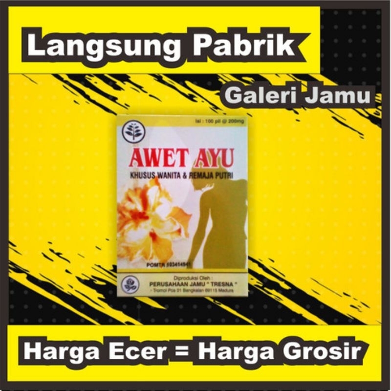 

awet ayu Tresna Madura jamu awet muda original paket 10 dus