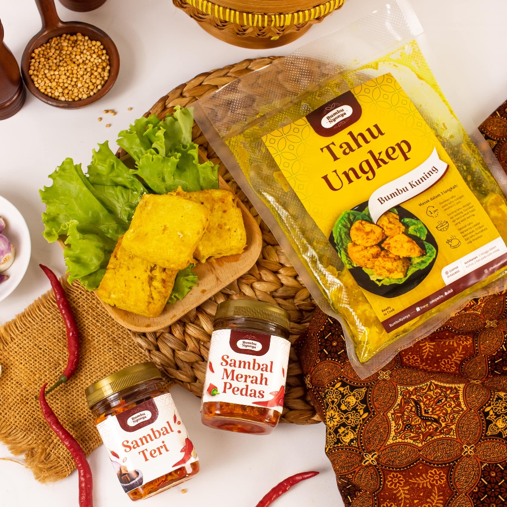 

Tahu Ungkep Bumbu Kuning Gratis Sambal Bumbu Nyonya Sambel Matah Ijo Merah Teri Terasi Ala Rumahan Indonesia HALAL