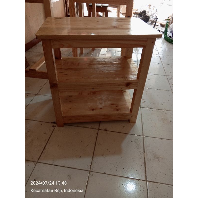 meja tv full kayu jati belanda