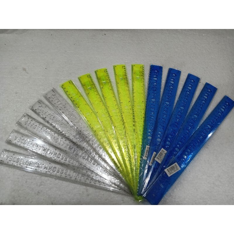 

Penggaris Bening Warna isi 5 pcs