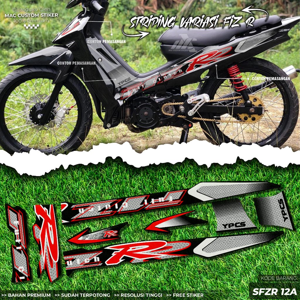 STRIPING VARIASI FIZR SPESIAL EDITION-STRIPING VARIASI YAMAHA FIZR SPESIAL EDITION HOLOGRAM - SFZR 1