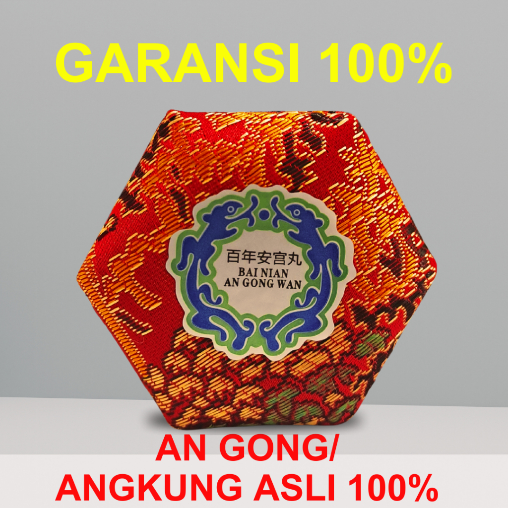 Angkung obat stroke asli Angkung (An Gong) Niu Huang wan Asli China