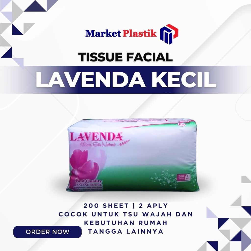 Tisu Facial Lavenda Kecil/Tissue Kulit Wajah/Tissue Wajah
