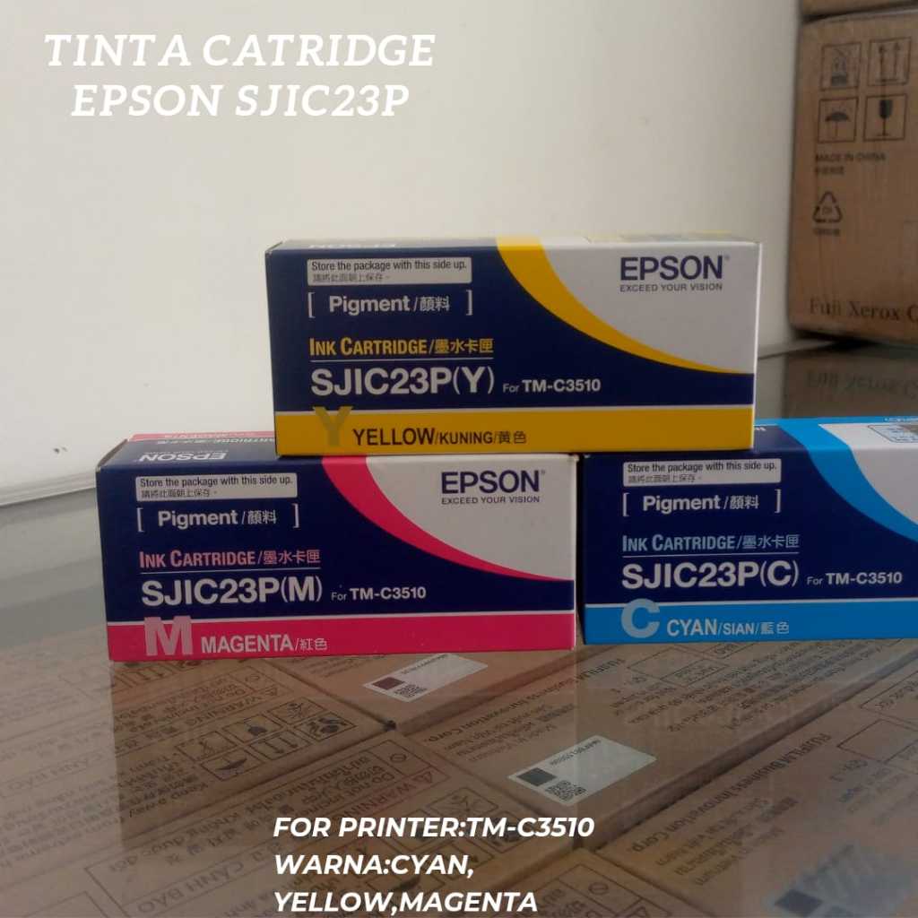 Tinta Catridge Epson SJIC23P Color Original - PAKETAN