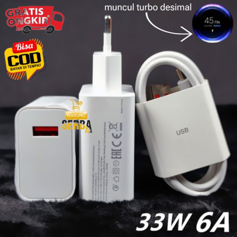 Charger Xiaomi Type C 33W Fast Charging Original Casan Carger HP Redmi Note 10s 12 Pro 33 WATT Ori