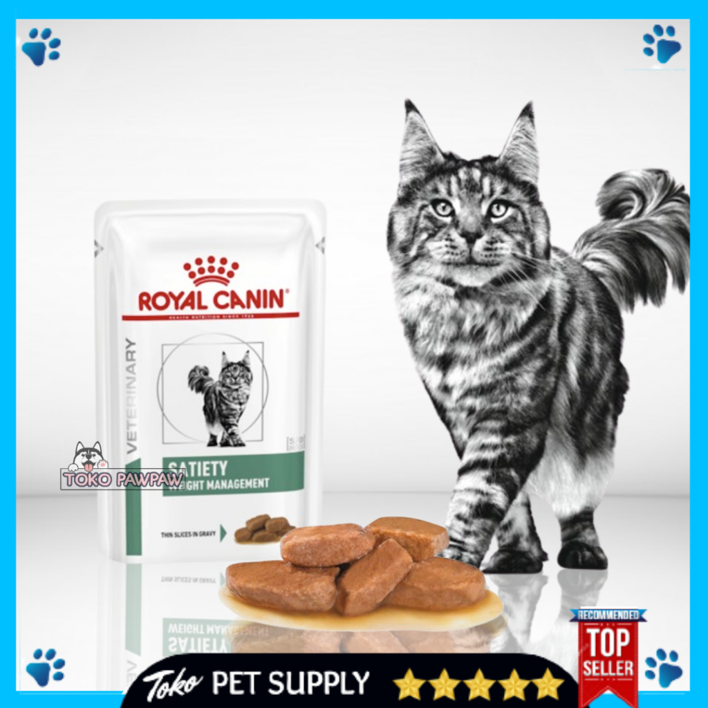 ROYAL CANIN SATIETY CAT 85G Makanan Basah Kucing Royal Canin Wet Cat Food Pakan Kucing Satiety 85g