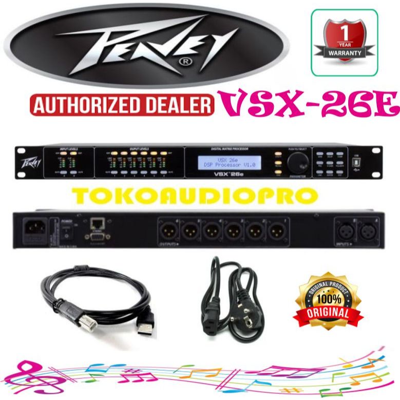 DLMS Peavey VSX26E DSP-based Loudspeaker Management System Peavey VSX-26E