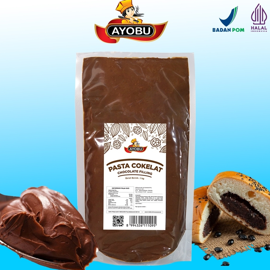 

Selai Coklat 1kg Ayobu Pasta Cokelat Filling 1000gram