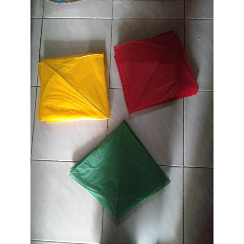 Layangan Kertas Minyak Polos Warna Uk 58 isi 100 pcs ( KUALITAS SUPER)