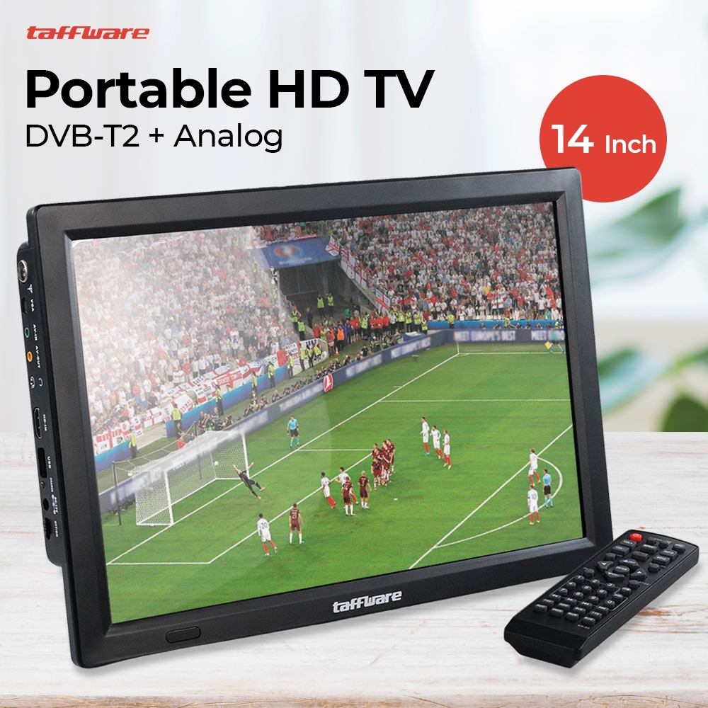 Monitor LED DVB-T2 Portable HD TV Digital 14 Inch TV LED DVB-T2