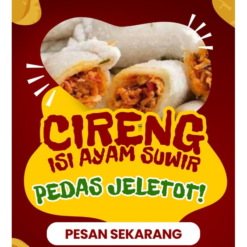 

CIRENG ISI AYAM SUWIR PEDAS JELETOT