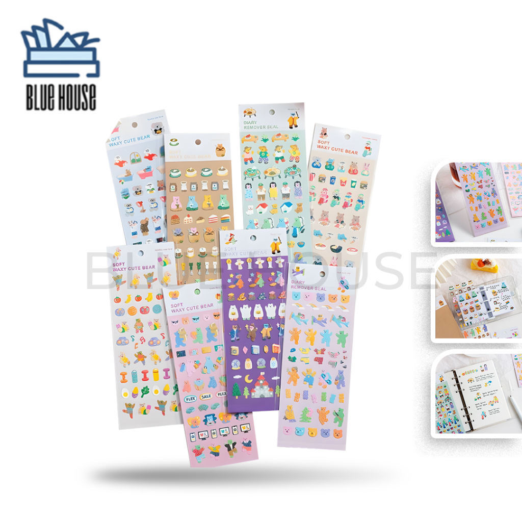 

Tempelan Sticker Motif Kartun Beruang Bear Lucu Hiasan Buku HP Serbaguna Hadiah Anak
