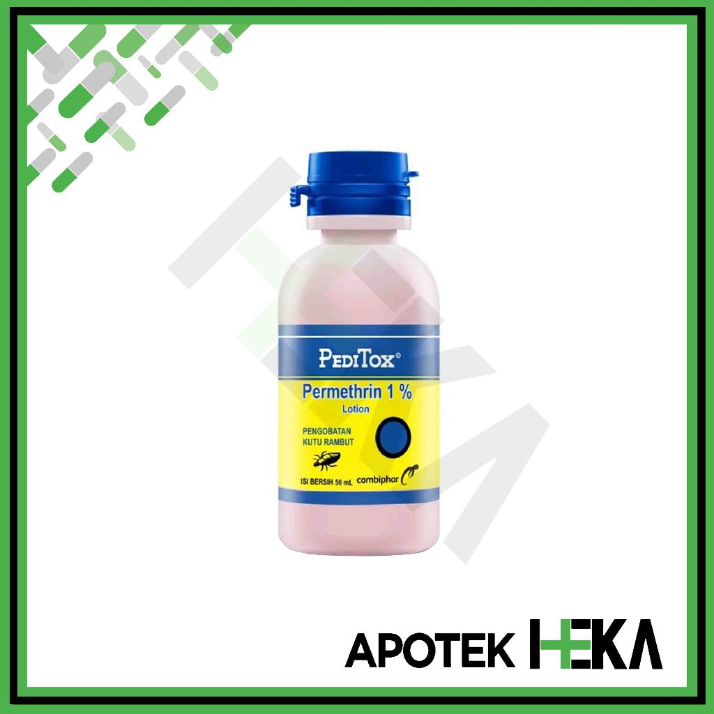 Peditox Lotion Permethrin 1% Obat Kutu Rambut 50 ml [Depok]