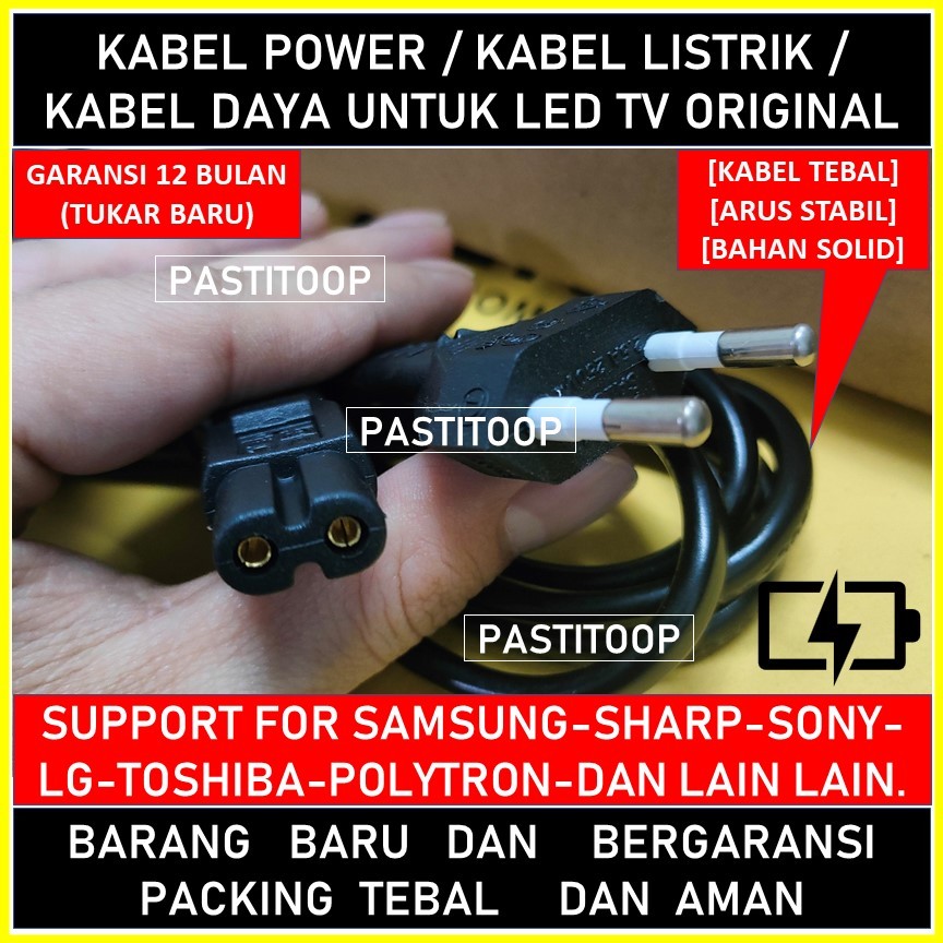 Kabel power led tv polytron smart tv polytron terbaru