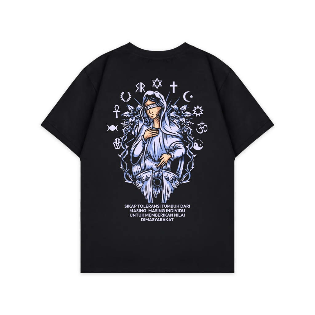 Kaos Pluralisme 15 Toleransi Masyarakat - Baju tshirt Kata Kata Toleransi Persatuan Agama Islam Kris