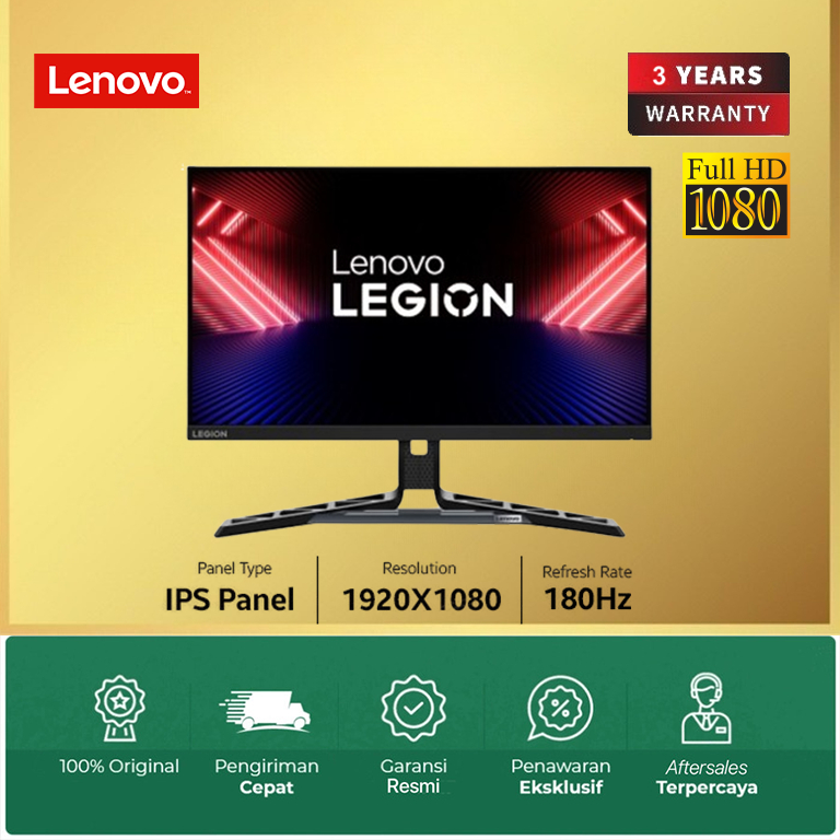 Monitor Lenovo Legion LED Gaming IPS R25I-30 - Full HD 180Hz 25" Inch