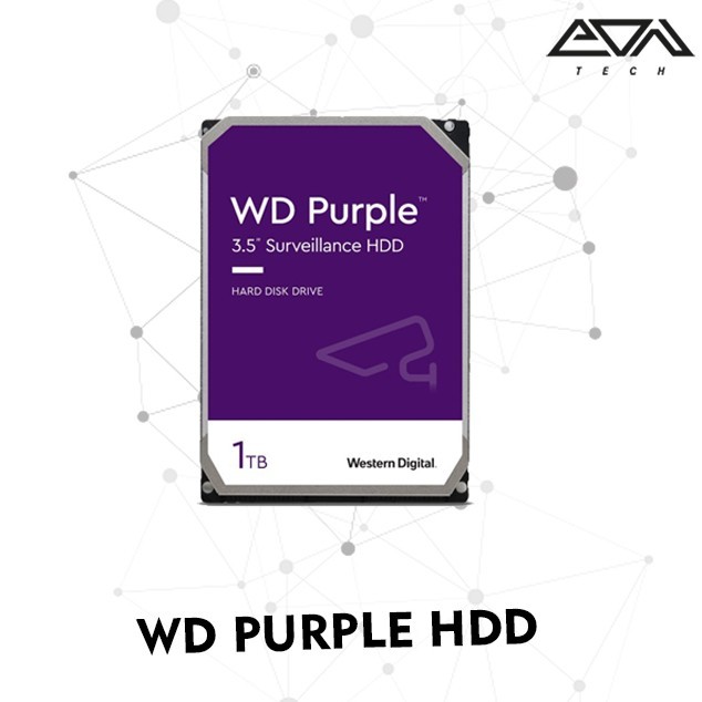 WD Purple For CCTV 1TB 2TB 4TB HDD Harddisk HDD