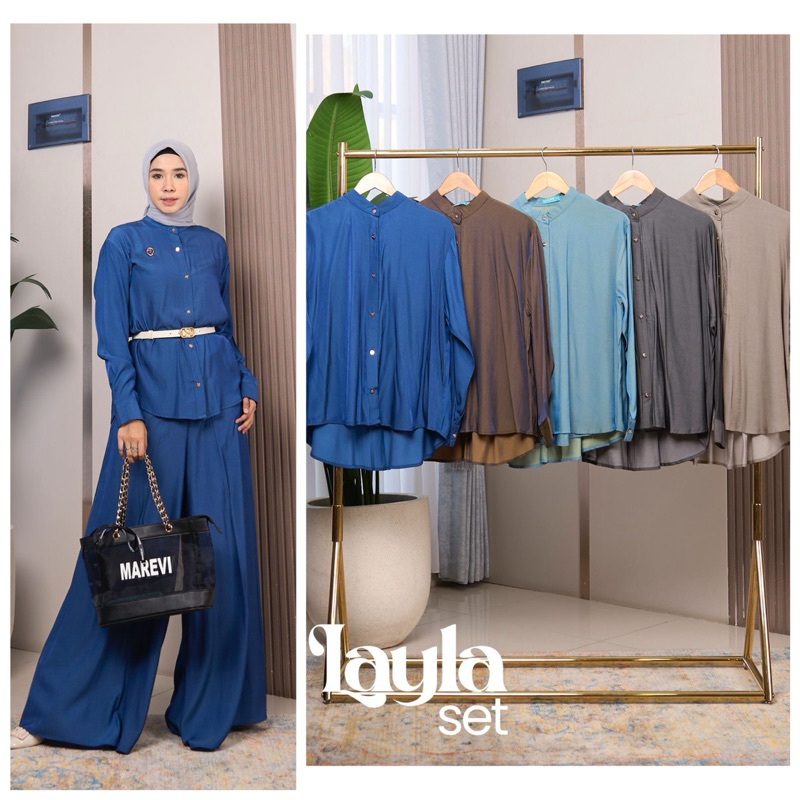 Layla Set Kulot  Setelan onset Marevi  Original Branded Premium Quality