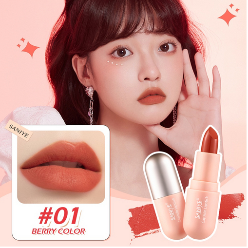 SANIYE Kapsul LIPSTIK Velvet Matte Tahan Lama Lipstick Capsule Tahan Air