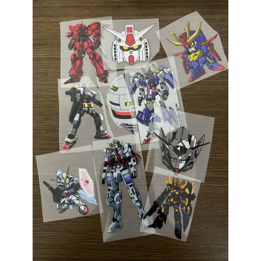 

SABLON STIKER DTF SATUAN TEMA GUNDAM UKURAN TINGGI 9 sampai 30 cm