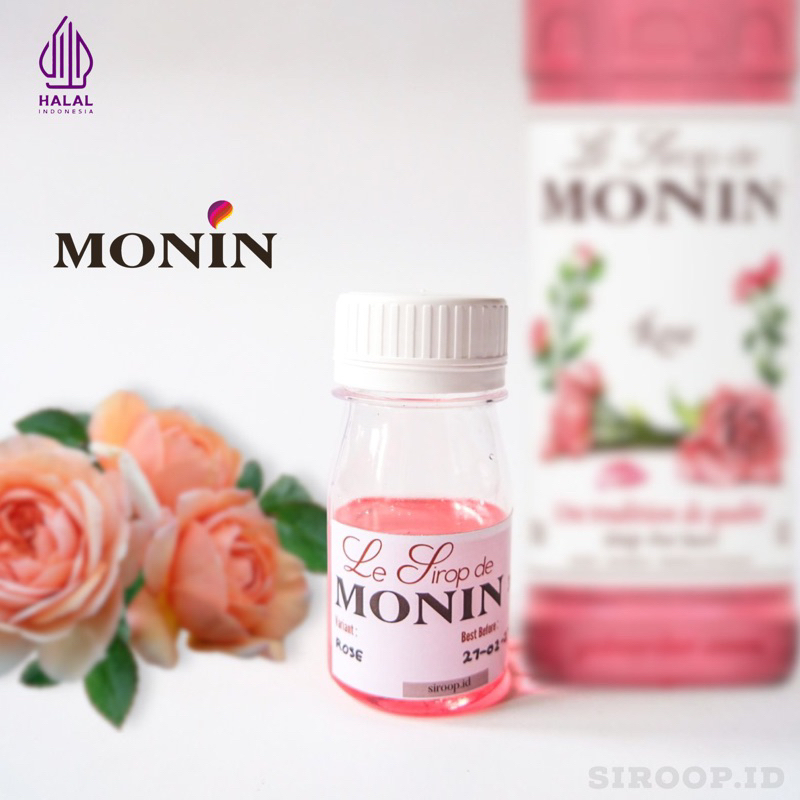 

Repack Monin Syrup Rose (30ml,75ml,100ml)