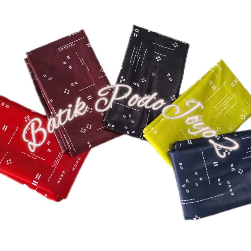 Kain Batik Print Kain Batik Motif Sederhana Motif Simple Kain Batik Halus Murah Warna Lemon Hitam Me