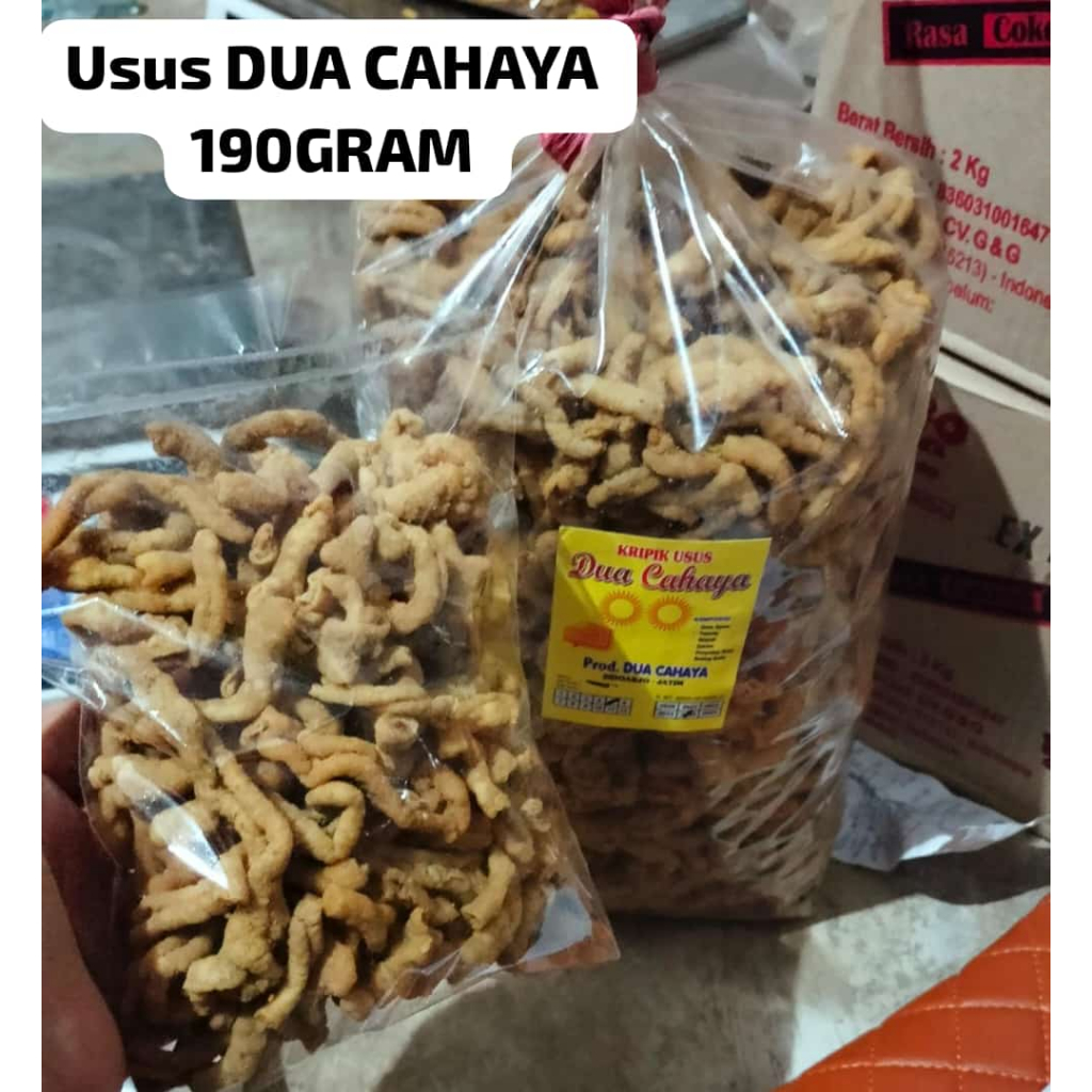 

kripik usus gurih renyah dua cahaya gurih kriuk rempah