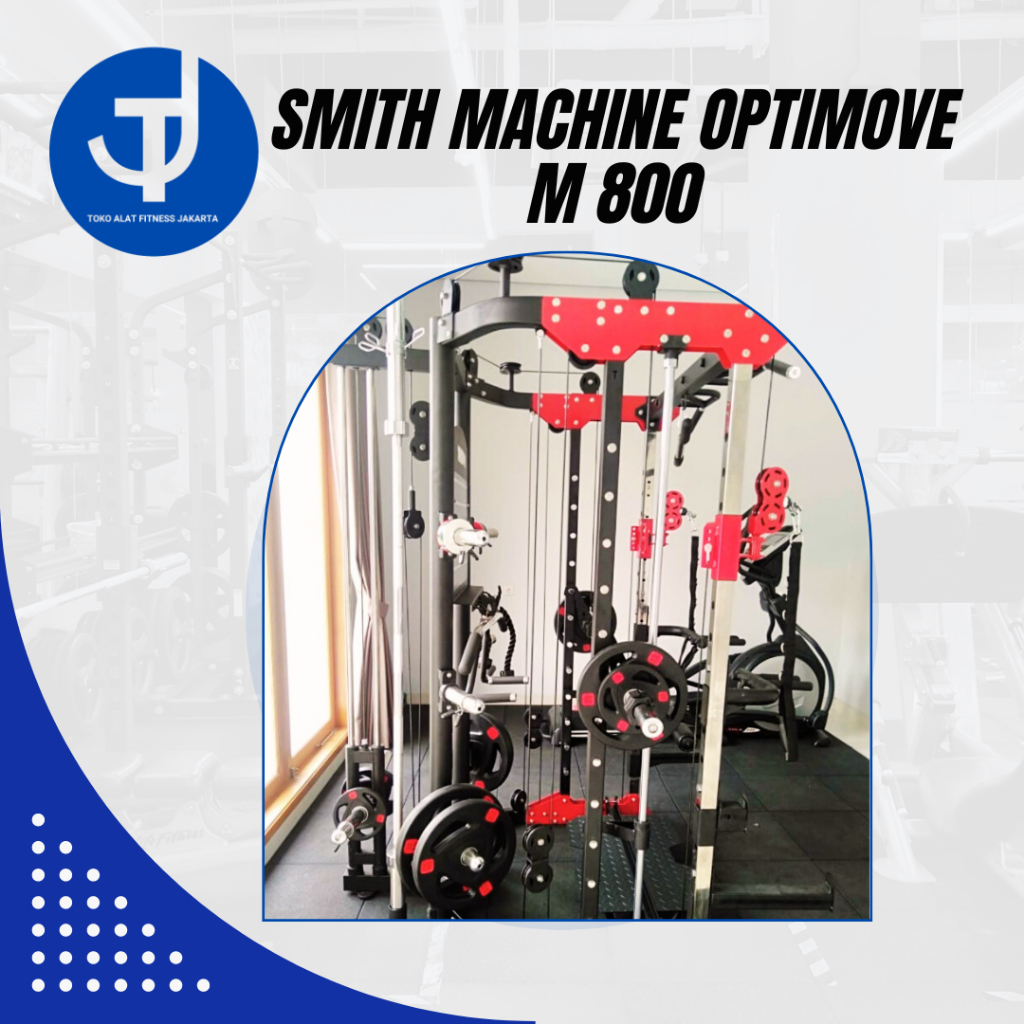 Smith machine OPTIMOVE M-800 Cable Crossover Smith Machine Bench Press Squat Rack IMPORT [BERGARANSI