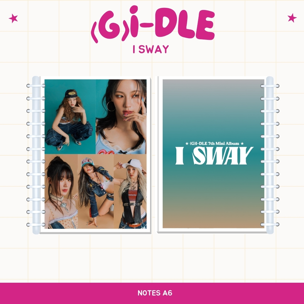 

A6 NOTES (G)I-DLE I SWAY (ISI 40 HVS + COVER LAMINASI 2 SISI) BUKU NOTE NOTEBOOK TANDA TANGAN TTD KPOP IDOL KOREA PREMIUM MURAH UNOFFICIAL MIYEON MINNIE SOYEON YUQI SHUHUA READY STOCK !