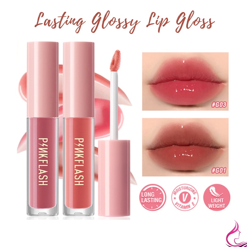 KF7 PinkFlash Lasting Glossy Lip Gloss