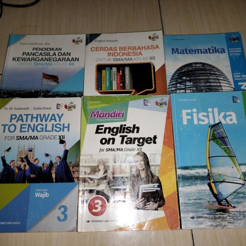 buku cetak preloved/bekas kelas 12 Penerbit Erlangga
