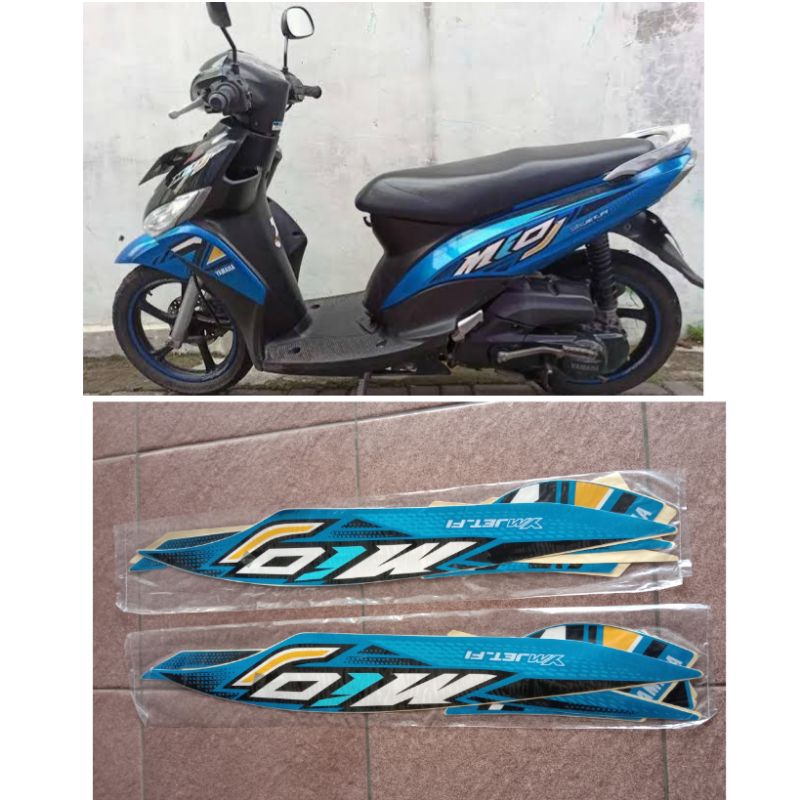 Sticker striping mio j 2012 biru / Lis body mio j biru 2012