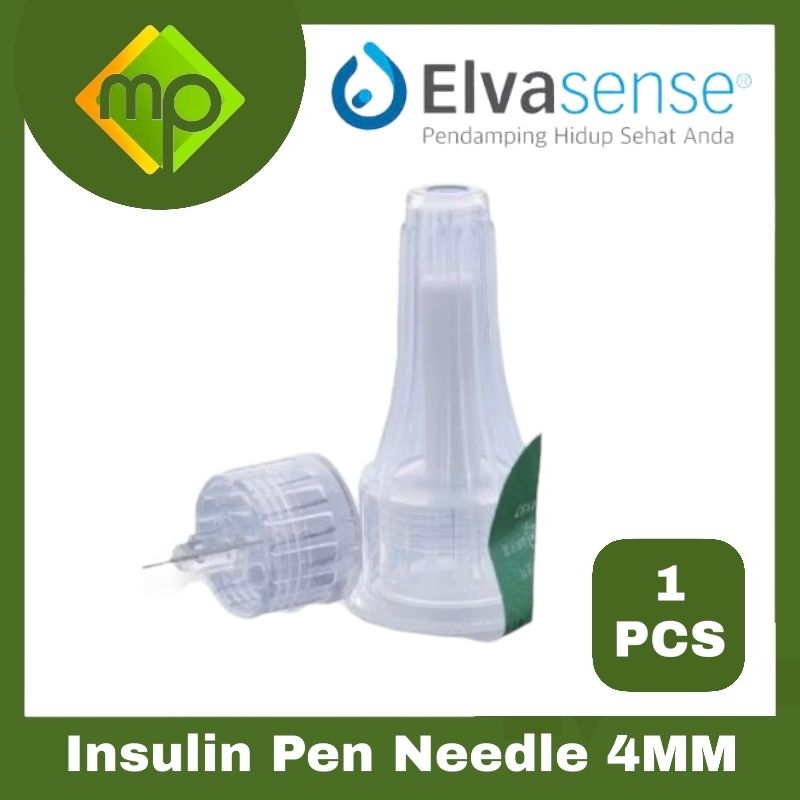 10Pcs Jarum Insulin Elvasense 4mm  Pen Needle Elvasense 10PCS
