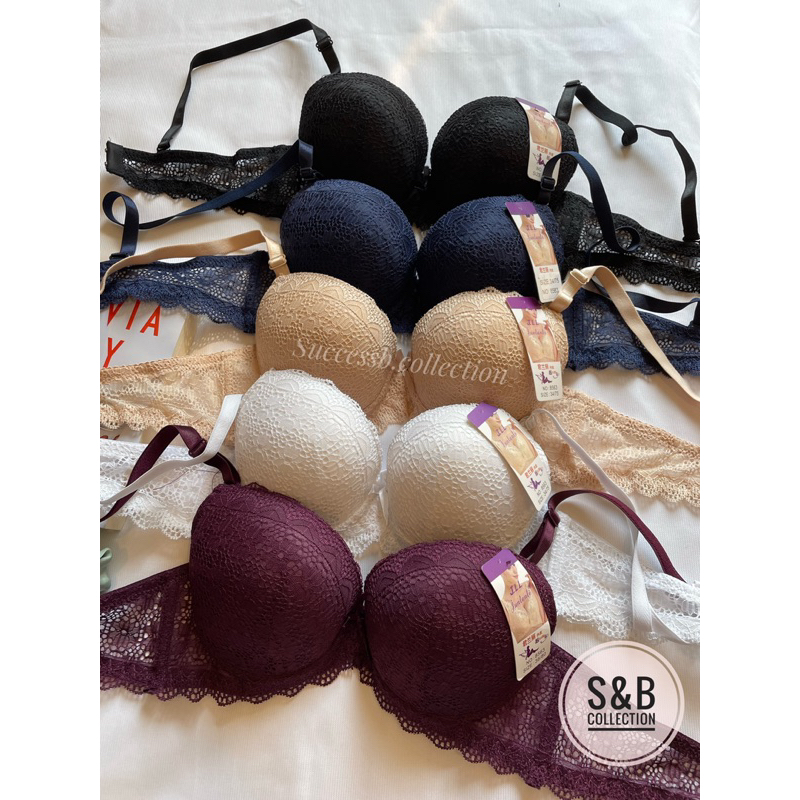 (8563) PUSH UP BRA BH KETEBALAN BUSA TEBAL MODEL BRUKAT BROKAT LACE DENGAN KAWAT BAHAN PREMIUM QUALI
