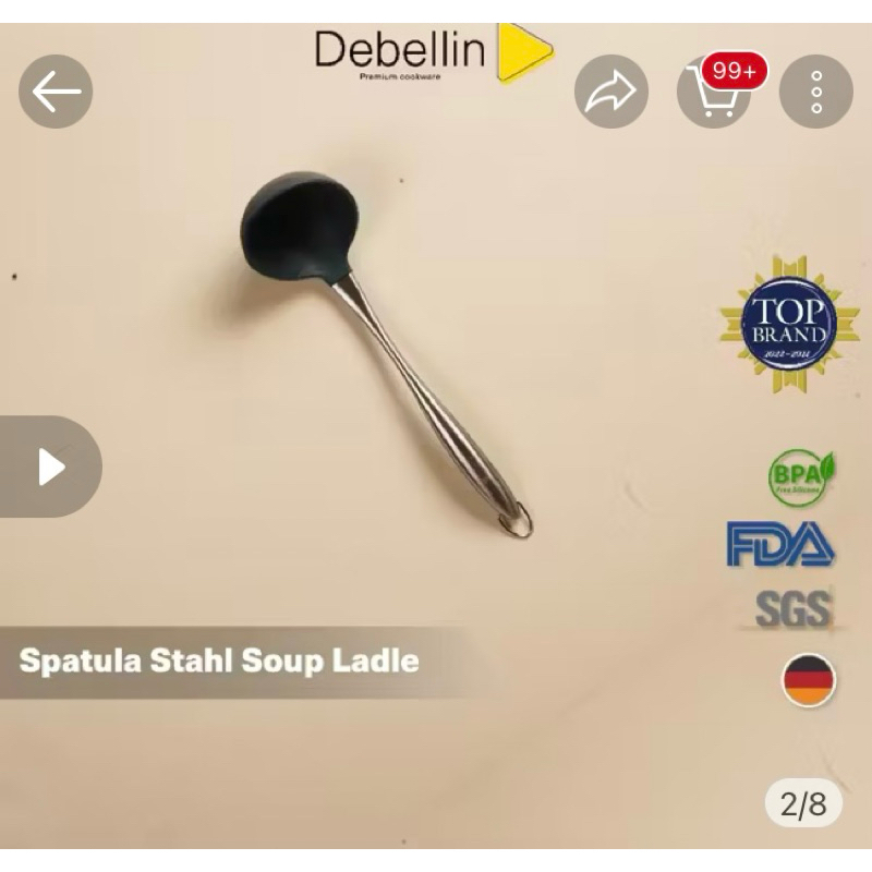 STAHL DEBELLIN SOUP LADLE