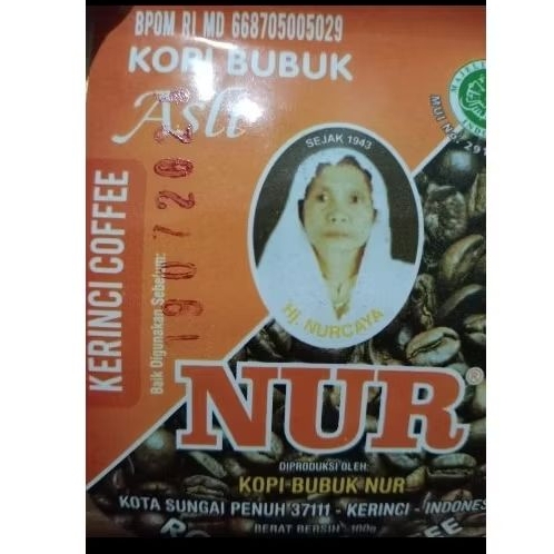 

KOPI NUR 100 GRAM KEMASAN ORANGE
