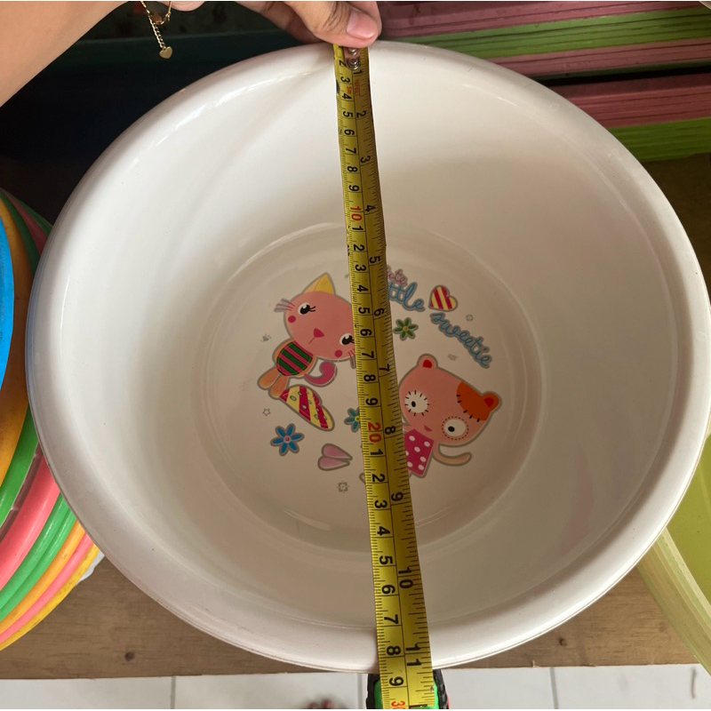 Baskom/wadah/bak plastik adonan sayuran/buah dapur lucu unik