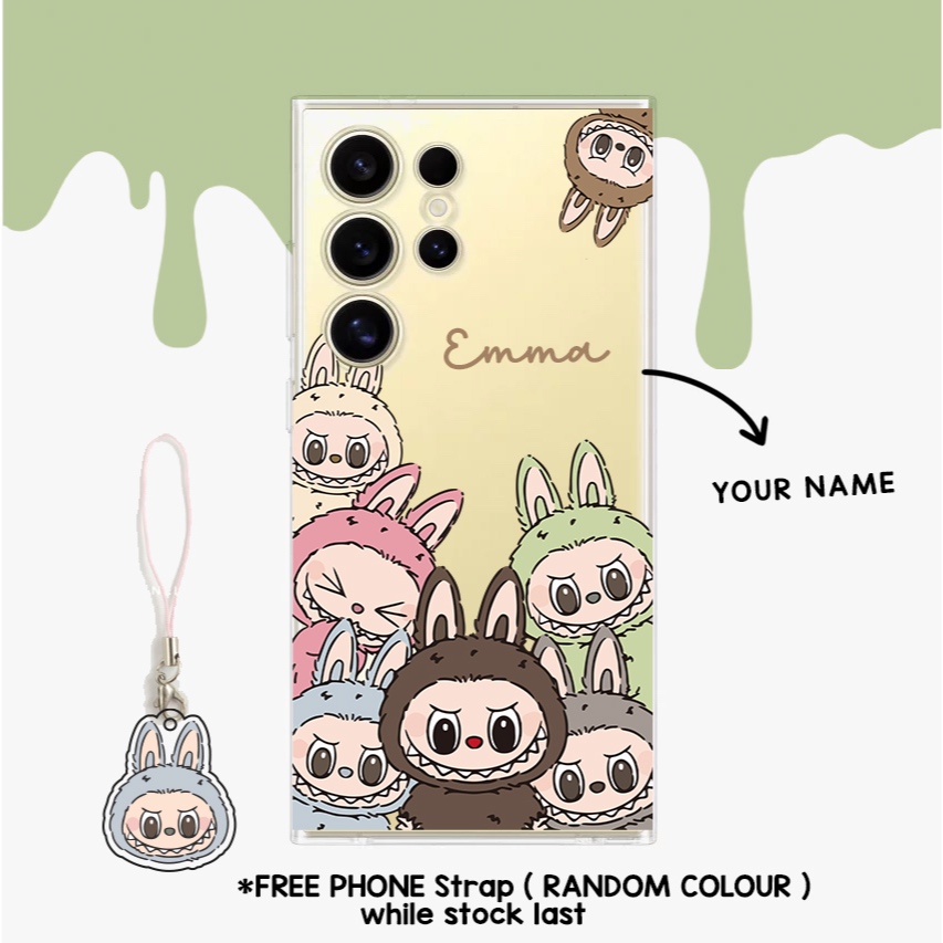 Casing Labubu The Monster softcase hape Samsung Oppo Vivo Xiaomi Poco S22 a53 a72 a33 a02 m30 s24 s2