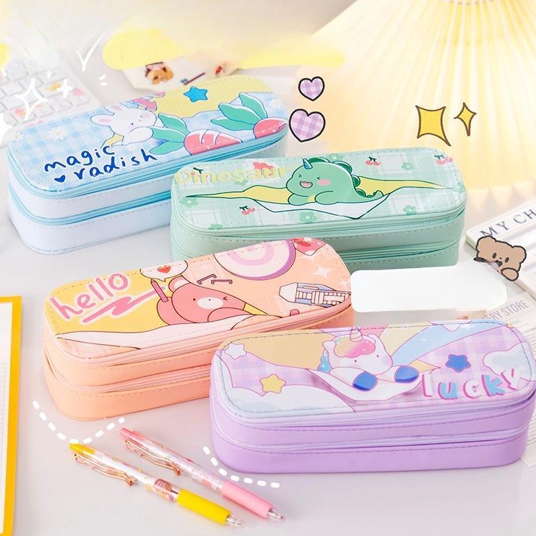 

KODE E89K Kedaibutik Kotak Pensil Motif Cartoon Terbaru 224 Kotak 2 IN 1 Unisex Perempuan Lakilaki Anti Air Import KP5