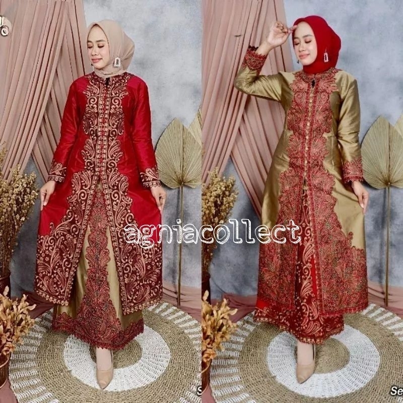 Setelan Rok Kebaya Jomjom Bahan Taffeta Original Pelangi Jaya