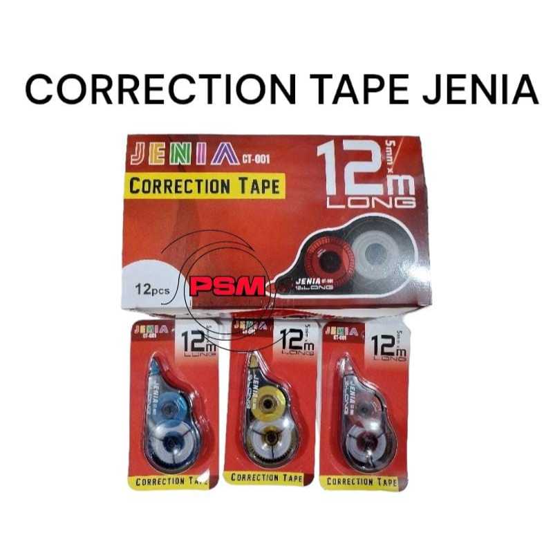 

PSM ~ Tipe-X Kertas / Corection Tape Jenia 12M Kartun Lucu Tip X Tipex / Tipe X / Tipe-ex correction