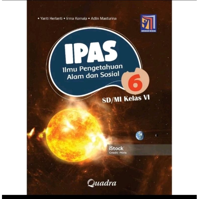 ORI buku teks IPAS kurikulum merdeka untuk SD/mi kelas 6 penerbit Quadra
