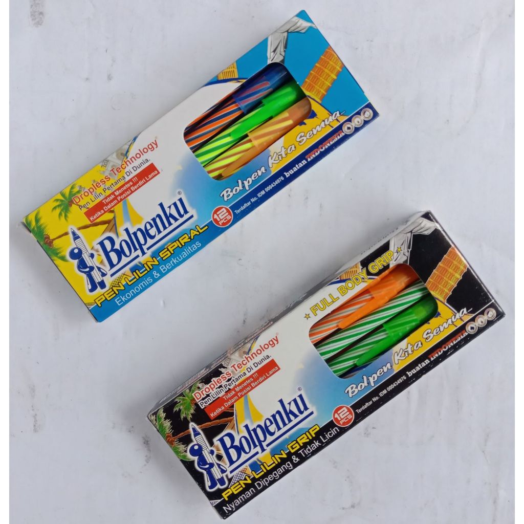 

Bulpen lilin 1 box isi 12 pcs / pulpen ulir / ballpoint / pulpen Spin