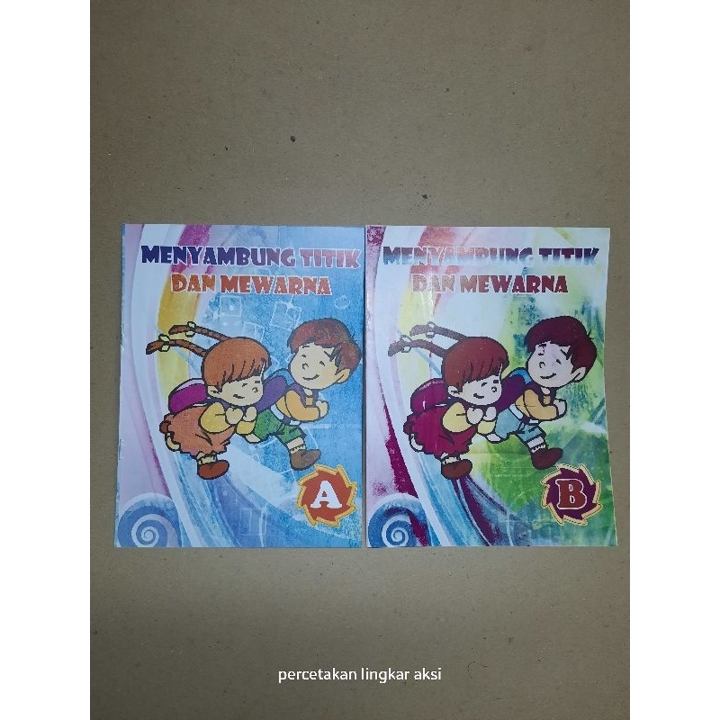 

buku latihan menyambung titik dan mewarnai untuk tk / buku sekolah / buku tk / buku ketrampilan