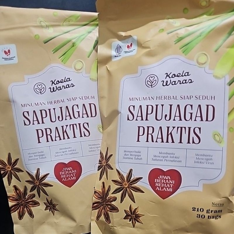 

2pcs SAPUJAGAD PRAKTIS Minuman Herbal Siap Seduh 100% Natural