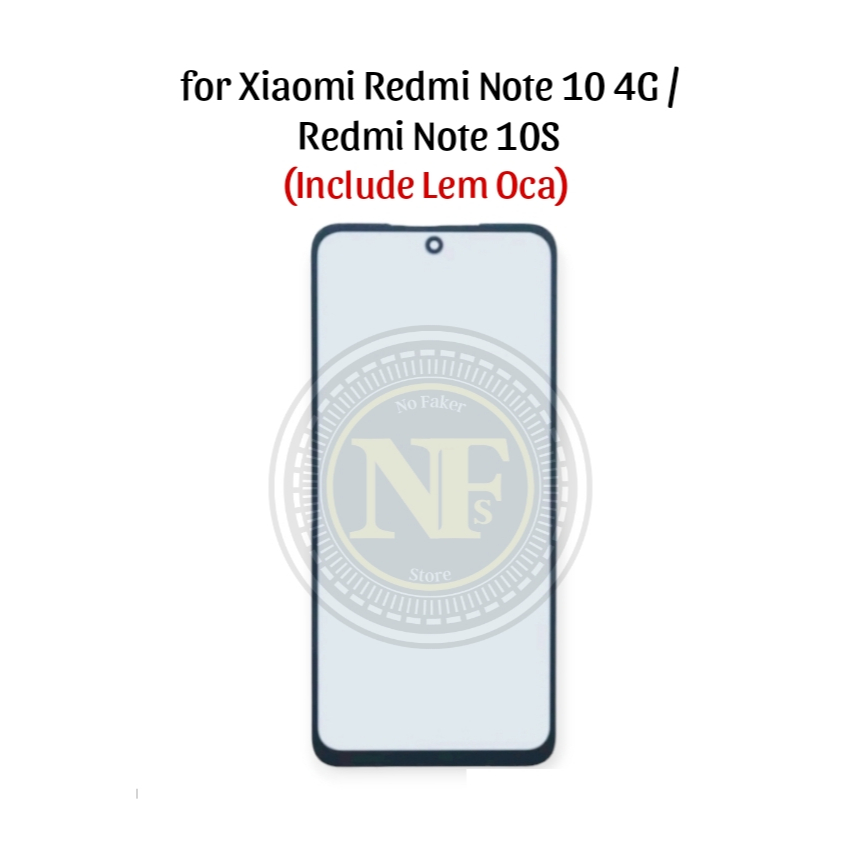 Kaca Depan Lcd Xiaomi Redmi Note 10 4G / Gorilla Glass Touchscreen Redmi Note 10S