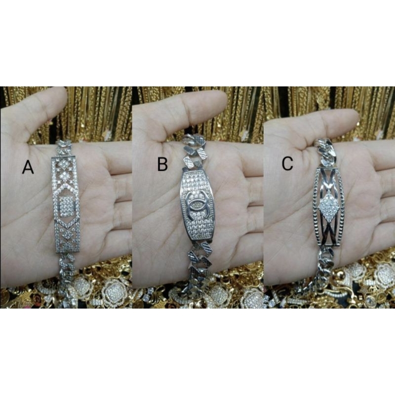 gelang rantai putih xuping